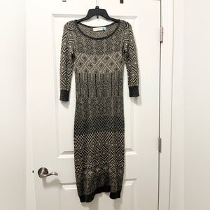 Anthropologie Sparrow Grey Sweater Maxi Dress - XS